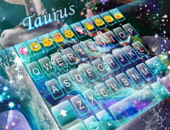 Taurus Emoji Keyboard Theme screenshot 1