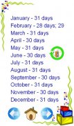 Learn days of week and months screenshot 1