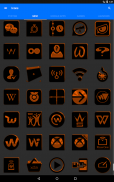 Black and Orange Icon Pack ✨Free✨ screenshot 4