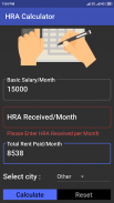 HRA Calculator screenshot 1