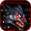 Bloody Metal Scary Wolf Keyboard - Wolf theme