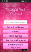 Beautiful Keyboard Pink screenshot 1
