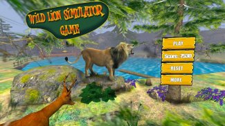 Wild Lion Simulator Game screenshot 0