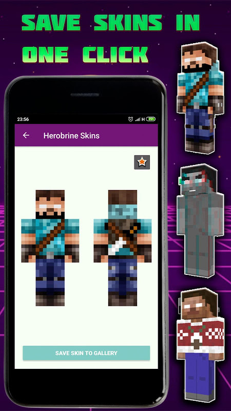 Herobrine skins for Minecraft for Android - Download