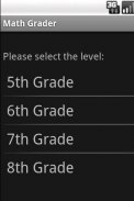 5~8th Grade Math Test Free screenshot 0