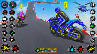 Police bike Stunt Bike Racing screenshot 5
