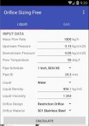 Orifice Sizing Free screenshot 2