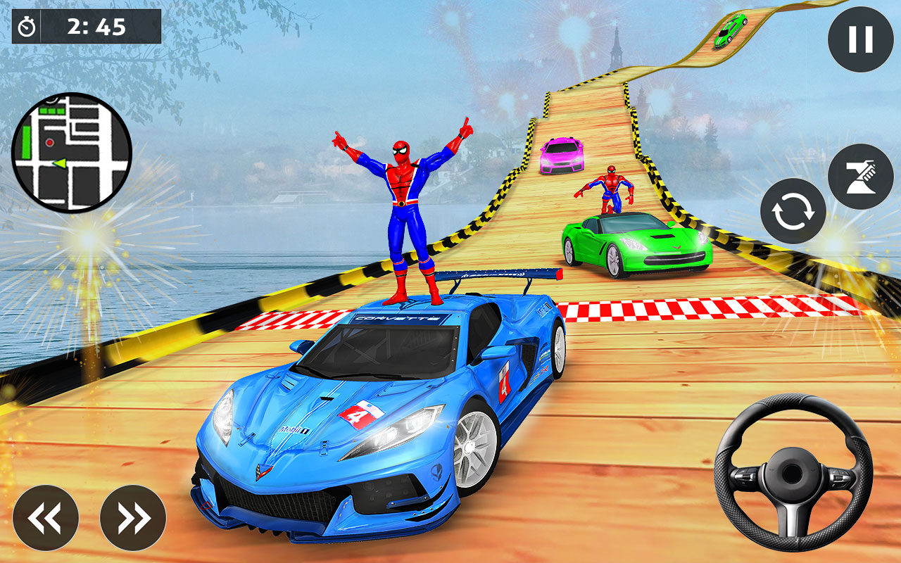 Crazy Car Driving Games: 3D Ramp Car Racing Games APK برای دانلود