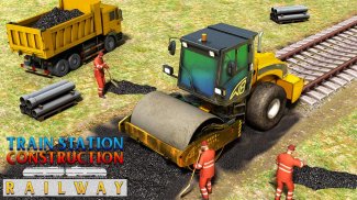 Train Station Construction Railway · JCB Simulator screenshot 0