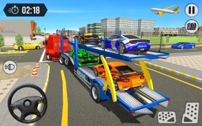 Real Car Transport Truck Games screenshot 8