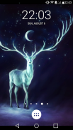 Night Bringer : Magic glowing deer live wallpaper screenshot 2