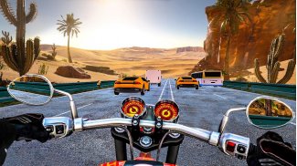 Highway Moto Bike Riding- Demam Perlumbaan Basikal screenshot 4