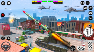 मिसाइल आक्रमण और परम युद्ध - ट्रक खेल screenshot 5