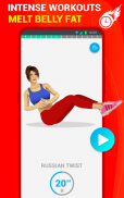 六块腹肌锻炼30日健身：HIIT锻炼 screenshot 17
