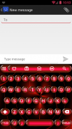 คีย์บอร์ด Emoji Spheres Red screenshot 4