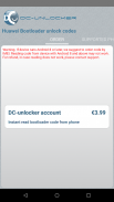 DC Huawei Bootloader Codes screenshot 1