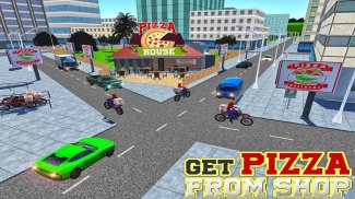 पिज्जा डिलीवरी मोटो बाइक सवार screenshot 6