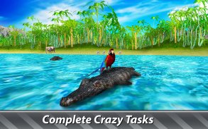 Jungle Parrot Simulator - try wild bird survival! screenshot 3