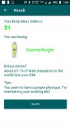 BMI Calculator : Calculate your Body Mass index screenshot 3