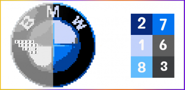 Cars Logo Pixel Art Coloring screenshot 0