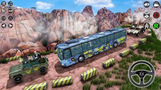 Offroad Army Bus Offline Games screenshot 0