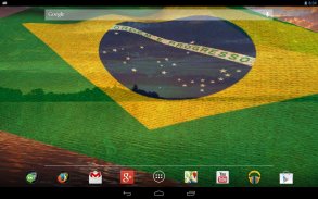 Brazil Flag Live Wallpaper screenshot 0