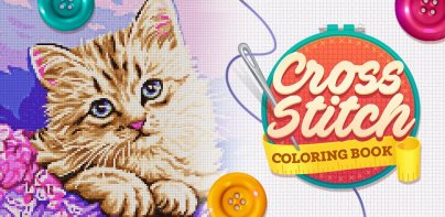 Cross-Stitch: Coloring Book