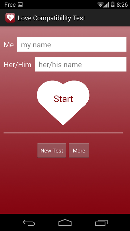 Compatibility love free name test Name Love