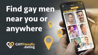 Gay guys chat & dating app - GayFriendly.dating screenshot 2