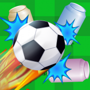 Soccer Ball Knockdown - aim, flick and tumble cans screenshot 2