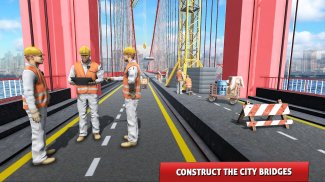 Bridge Road Builder: City Bridge Construction screenshot 1