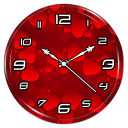 Red Clock Live Wallpaper Icon