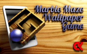 Marble Maze Wallpaper Game screenshot 0