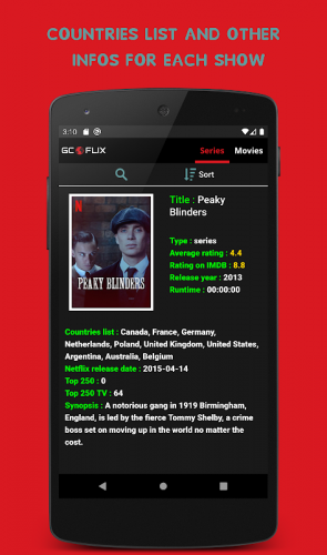 GCFlix - A Netflix Global Catalog screenshot 12
