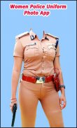 Women Police Uniform Photo App screenshot 0