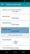Tabela de derivadas screenshot 5