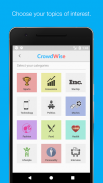 Crowdwise: Social opinion polling to find trends screenshot 1