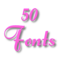 Fuentes para FlipFont 50 #6 Icon