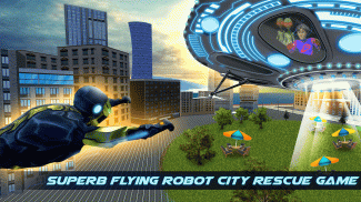 Flying Superhero War -  Grand City Emergency screenshot 9