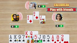 Call break Online : Tash game screenshot 1