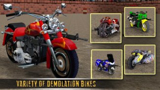 Demolition Derby Bike Racing & Crash Stunts War screenshot 5