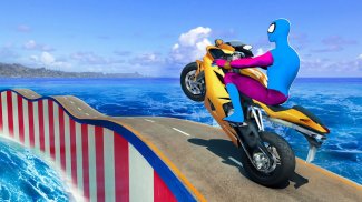 Megarampe moto Fahrrad-Stunts: Radrennen Spiele screenshot 2