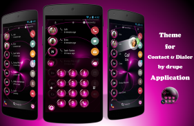 Spheres Pink Contacts & Dialer Theme screenshot 5