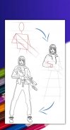 How to Draw FF step by step screenshot 1