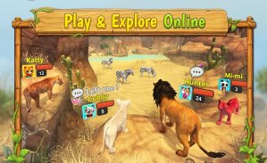 Lion Family  Sim Online Heben Sie Ihren Löwen Pack screenshot 2