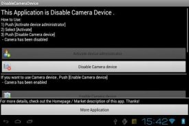 Disable Camera device ICS/JB screenshot 1