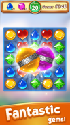 Gems & Jewel Crush - Jeu de puzzle Match 3 Jewels screenshot 2