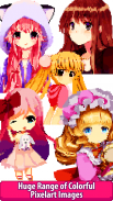 Anime Manga Pixel Art Coloring screenshot 5