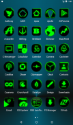 Flat Black and Green IconPack screenshot 14