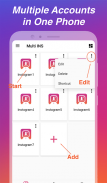 Téléchargeur pour Instagram & Comptes Multiples screenshot 0